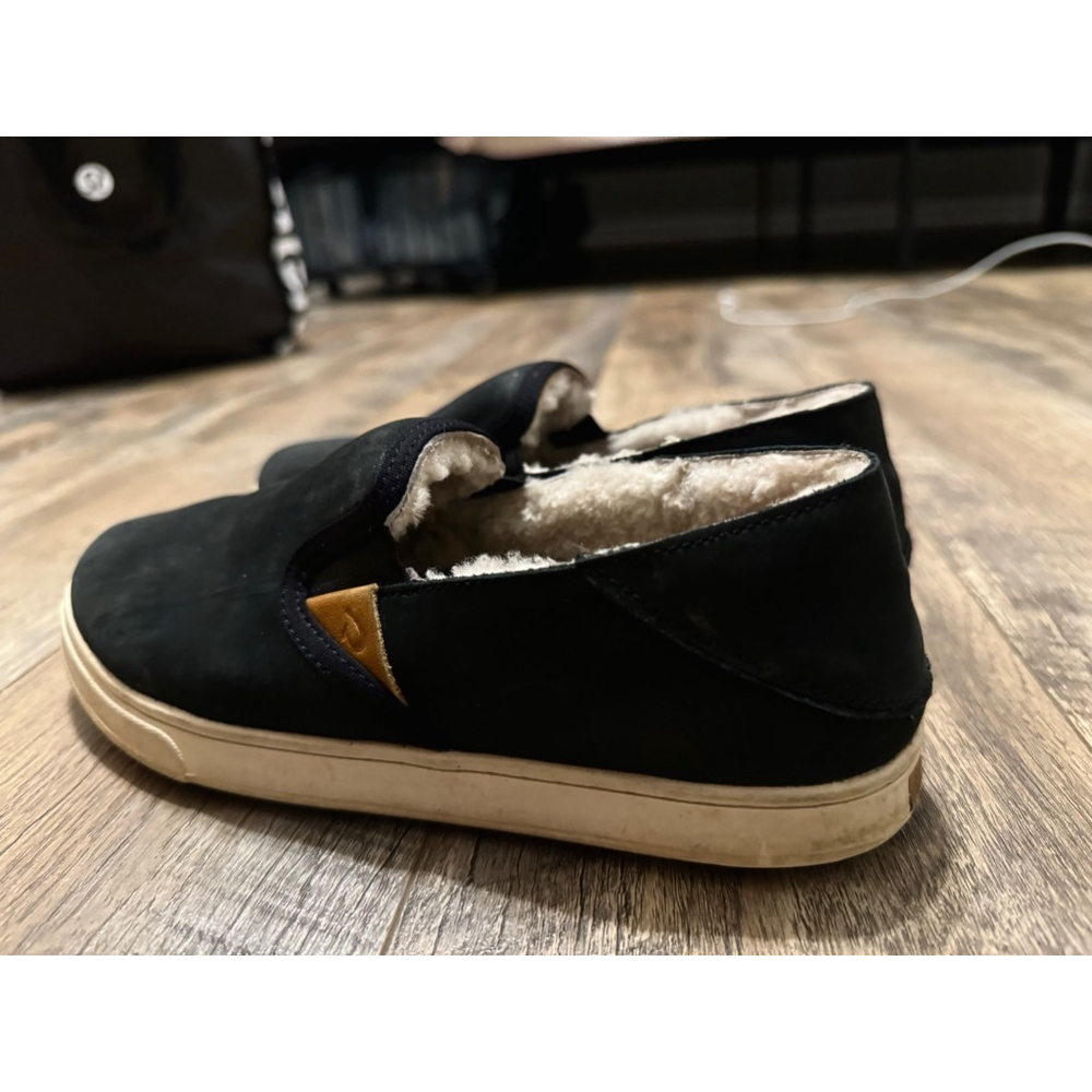 Olukai Pehuea Heu Women’s Shoes Waterproof Nubuck Leather Fuzzy $129.95 Size 6 - Picture 4 of 8